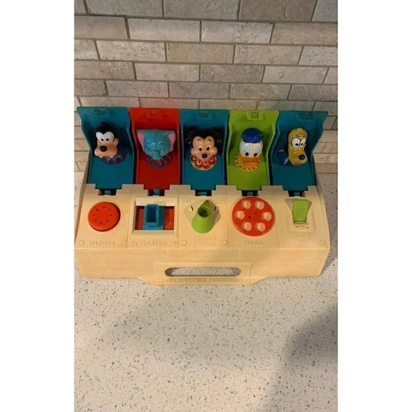 Playskool Disney Busy Poppin' Pals - Pop Up Toy VINTAGE 1980 bA - Picture 3 of 7